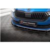 Maxton - Lame Du Pare-Chocs Avant V.1 Skoda Octavia Sportline Mk4 Noir Brillant