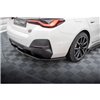 Maxton - Arriere Lame (avec une barre verticale) V.1 BMW i4 M-Pack G26 Noir Brillant