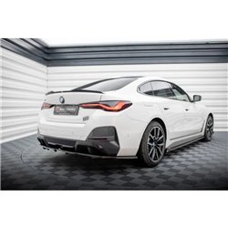 Maxton - Arriere Lame (avec une barre verticale) V.1 BMW i4 M-Pack G26 Noir Brillant