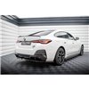Maxton - Arriere Lame (avec une barre verticale) V.1 BMW i4 M-Pack G26 Noir Brillant