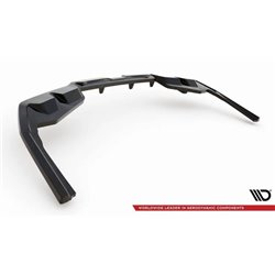 Maxton - Arriere Lame (avec une barre verticale) V.1 BMW i4 M-Pack G26 Noir Brillant