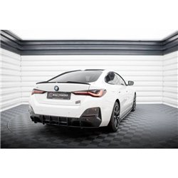 Maxton - Street Pro Central Diffuseur Arriere BMW i4 M-Pack G26 Noir-Rouge