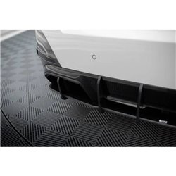 Maxton - Street Pro Central Diffuseur Arriere BMW i4 M-Pack G26 Noir-Rouge