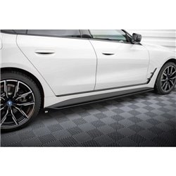Maxton - Rajouts Des Bas De Caisse V.1 BMW i4 M-Pack G26 Noir Brillant