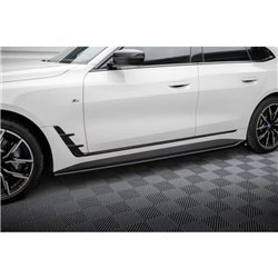 Maxton - Rajouts Des Bas De Caisse V.1 BMW i4 M-Pack G26 Noir Brillant