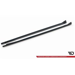 Maxton - Rajouts Des Bas De Caisse V.1 BMW i4 M-Pack G26 Noir Brillant