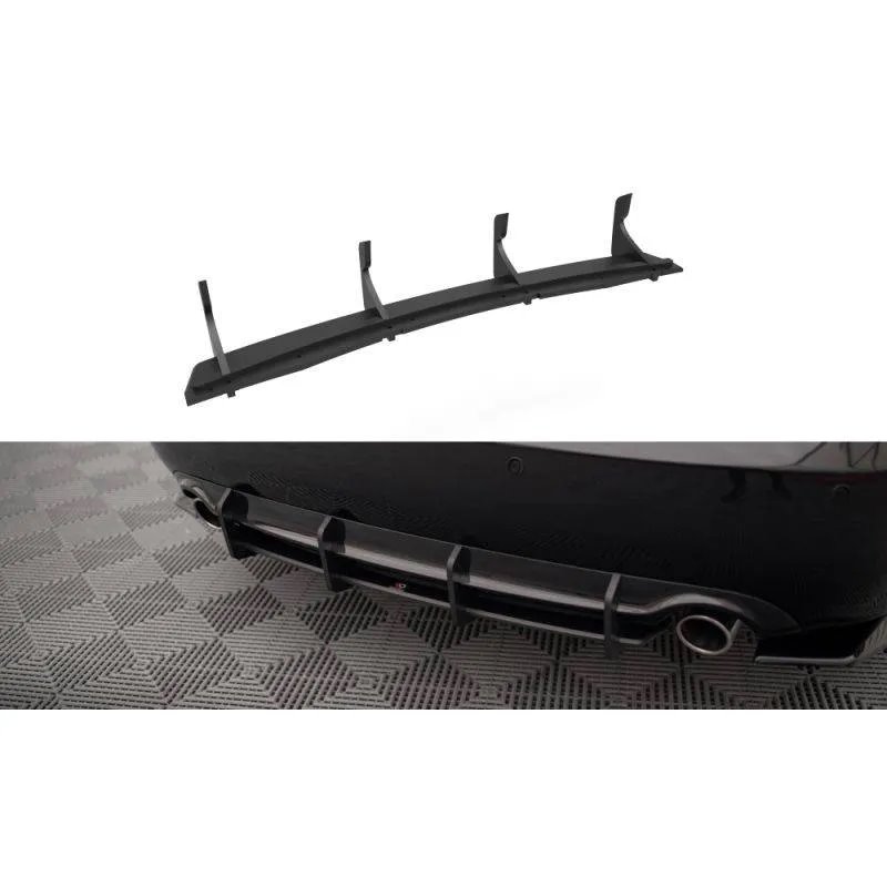 Maxton - Street Pro Central Diffuseur Arriere Audi A4 S-Line B7 Noir