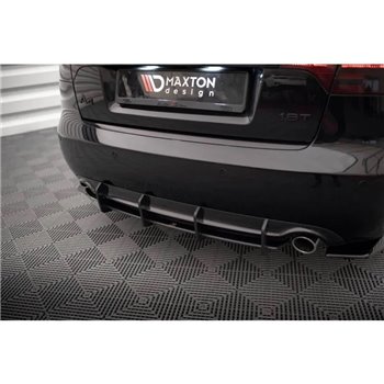 Maxton - Street Pro Central Diffuseur Arriere Audi A4 S-Line B7 Noir