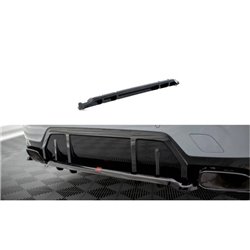 Maxton - Arriere Splitter (avec une barre verticale) V.1 BMW M340i G20 / G21 Facelift Noir Brillant