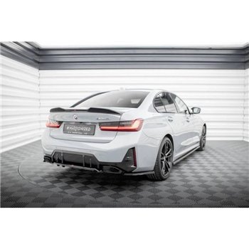 Maxton - Arriere Lame (avec une barre verticale) V.1 BMW M340i G20 / G21 Facelift Noir Brillant