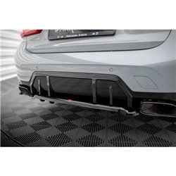 Maxton - Arriere Lame (avec une barre verticale) V.1 BMW M340i G20 / G21 Facelift Noir Brillant