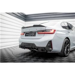 Maxton - Arriere Lame (avec une barre verticale) V.1 BMW M340i G20 / G21 Facelift Noir Brillant