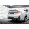 Maxton - Arriere Lame (avec une barre verticale) V.1 BMW M340i G20 / G21 Facelift Noir Brillant