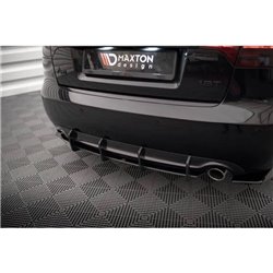 Maxton - Street Pro Central Diffuseur Arriere Audi A4 S-Line B7 Noir-Rouge