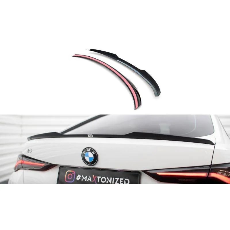 Maxton - Spoiler Cap BMW i4 / / M440i / 4 Gran Coupe M-Pack G26 Noir Brillant