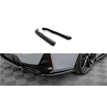 Maxton - Lames De Pare-Chocs Arrière Latérales BMW M340i G20 / G21 Facelift Noir Brillant