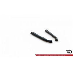 Maxton - Lames De Pare-Chocs Arrière Latérales BMW M340i G20 / G21 Facelift Noir Brillant