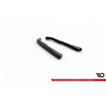 Maxton - Lames De Pare-Chocs Arrière Latérales BMW M340i G20 / G21 Facelift Noir Brillant