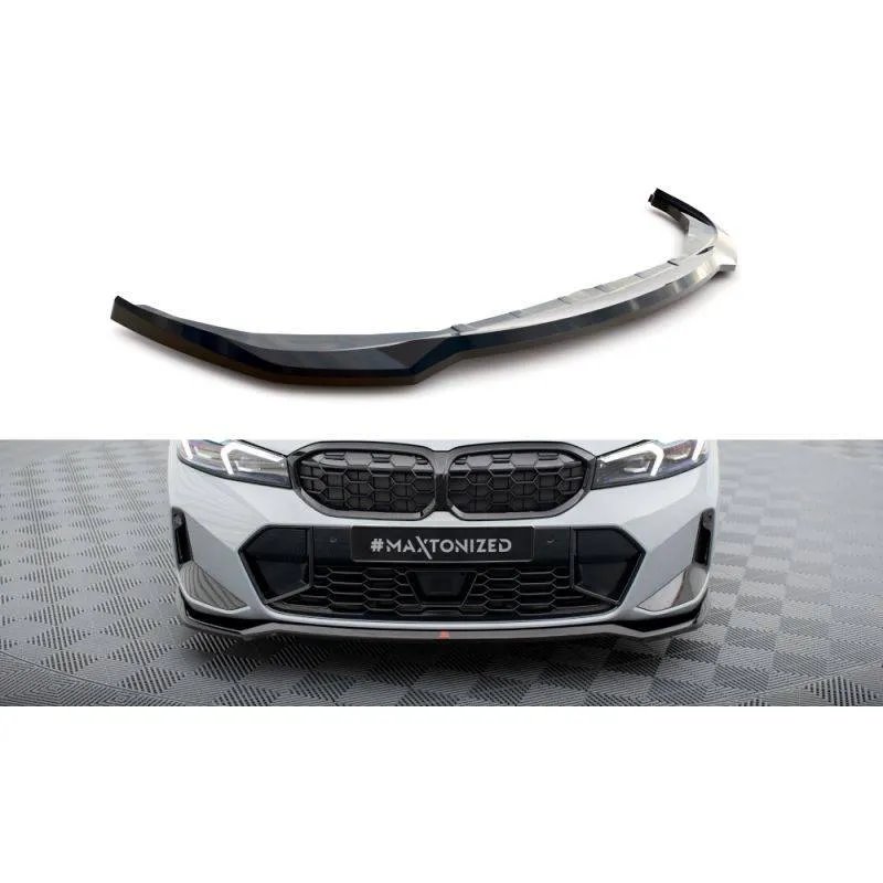 Maxton - Lame Du Pare-Chocs Avant V.2 BMW 3 M340i / M-Pack G20 / G21 Facelift Noir Brillant