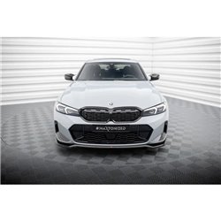 Maxton - Lame Du Pare-Chocs Avant V.2 BMW 3 M340i / M-Pack G20 / G21 Facelift Noir Brillant