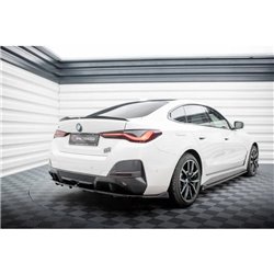 Maxton - Arriere Lame (avec une barre verticale) V.2 BMW i4 M-Pack G26 Noir Brillant