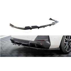 Maxton - Arriere Splitter (avec une barre verticale) V.2 BMW i4 M-Pack G26 Carbon Look