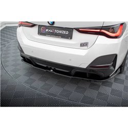 Maxton - Arriere Lame (avec une barre verticale) V.2 BMW i4 M-Pack G26 Aspect Carbone