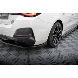 Maxton - Arriere Lame (avec une barre verticale) V.2 BMW i4 M-Pack G26 Aspect Carbone