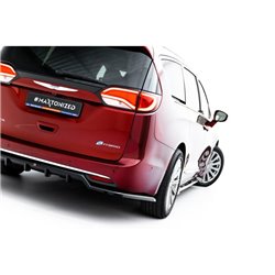 Maxton - Arriere Lame (avec une barre verticale) Chrysler Pacifica Mk2 Noir Brillant