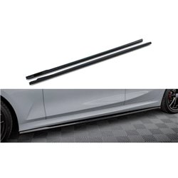 Maxton - Rajouts Des Bas De Caisse BMW 3 M340i / M-Pack G20 / G21 Facelift Noir Brillant