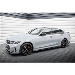 Maxton - Rajouts Des Bas De Caisse BMW 3 M340i / M-Pack G20 / G21 Facelift Noir Brillant