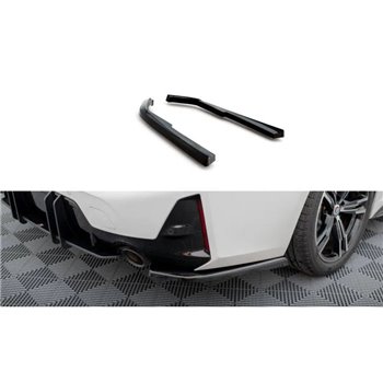 Maxton - Lames De Pare-Chocs Arrière Latérales BMW M-Pack G20 / G21 Facelift Noir Brillant