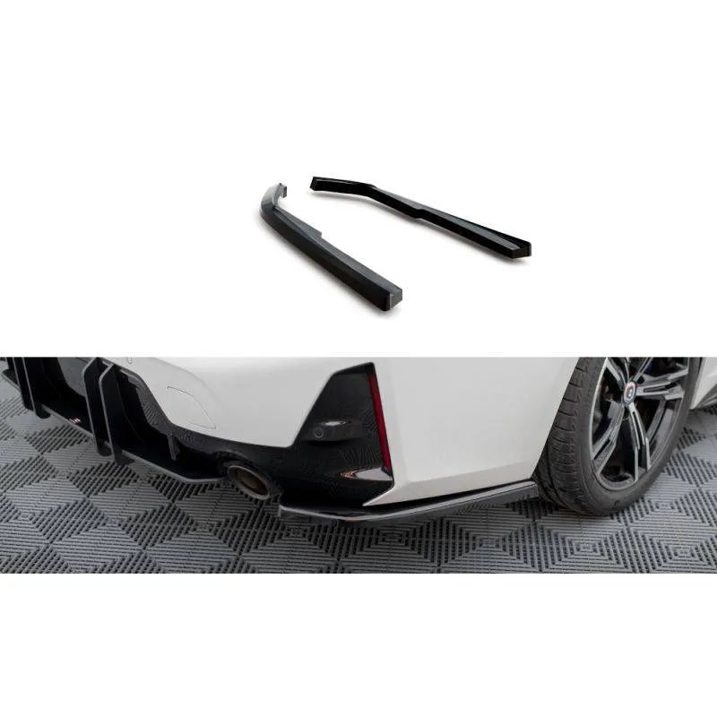 Maxton - Lames De Pare-Chocs Arrière Latérales BMW M-Pack G20 / G21 Facelift Noir Brillant
