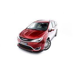 Maxton - Lame Du Pare-Chocs Avant Chrysler Pacifica Mk2 Noir Brillant