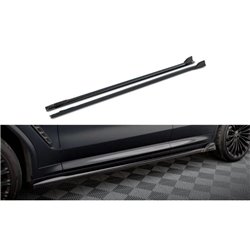 Maxton - Rajouts Des Bas De Caisse BMW X3 M-Pack G01 Facelift Noir Brillant