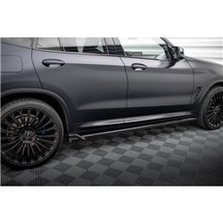 Maxton - Rajouts Des Bas De Caisse BMW X3 M-Pack G01 Facelift Noir Brillant