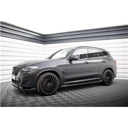 Maxton - Rajouts Des Bas De Caisse BMW X3 M-Pack G01 Facelift Noir Brillant