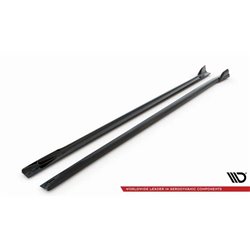 Maxton - Rajouts Des Bas De Caisse BMW X3 M-Pack G01 Facelift Noir Brillant