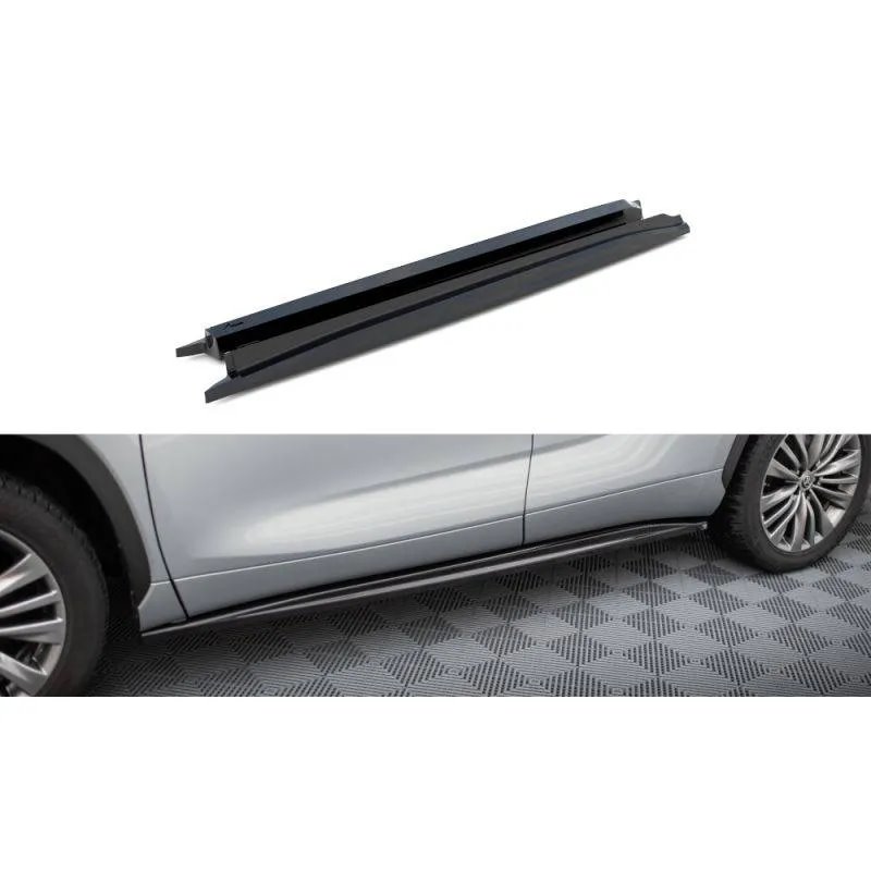 Maxton - Rajouts Des Bas De Caisse Toyota Highlander Mk4 Noir Brillant