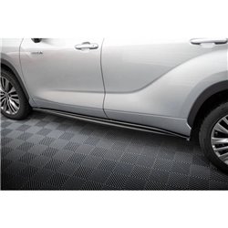 Maxton - Rajouts Des Bas De Caisse Toyota Highlander Mk4 Noir Brillant