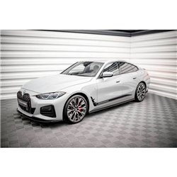 Maxton - Rajouts Des Bas De Caisse V.2 BMW i4 M-Pack G26 Noir Brillant