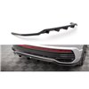 Maxton - Arriere Splitter (avec une barre verticale) Volkswagen Taigo R-Line Mk1 Noir Brillant
