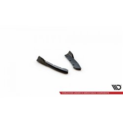 Maxton - Lames De Pare-Chocs Arrière Latérales BMW X3 M-Pack G01 Facelift Noir Brillant