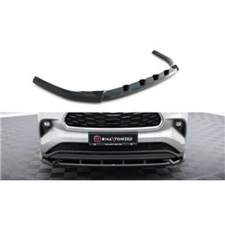Maxton - Lame Du Pare-Chocs Avant V.1 Toyota Highlander Mk4 Noir Brillant