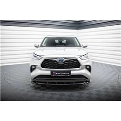 Maxton - Lame Du Pare-Chocs Avant V.1 Toyota Highlander Mk4 Noir Brillant