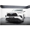 Maxton - Lame Du Pare-Chocs Avant V.1 Toyota Highlander Mk4 Noir Brillant