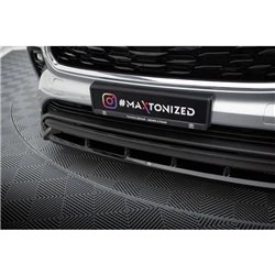 Maxton - Lame Du Pare-Chocs Avant V.1 Toyota Highlander Mk4 Noir Brillant