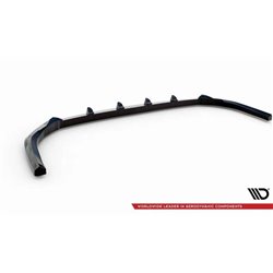 Maxton - Lame Du Pare-Chocs Avant V.1 Toyota Highlander Mk4 Noir Brillant