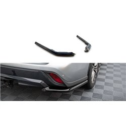 Maxton - Lames De Pare-Chocs Arrière Latérales Toyota Highlander Mk4 Noir Brillant