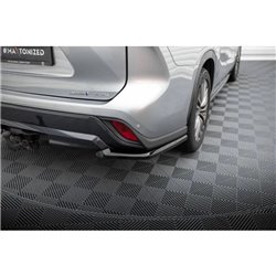 Maxton - Lames De Pare-Chocs Arrière Latérales Toyota Highlander Mk4 Noir Brillant
